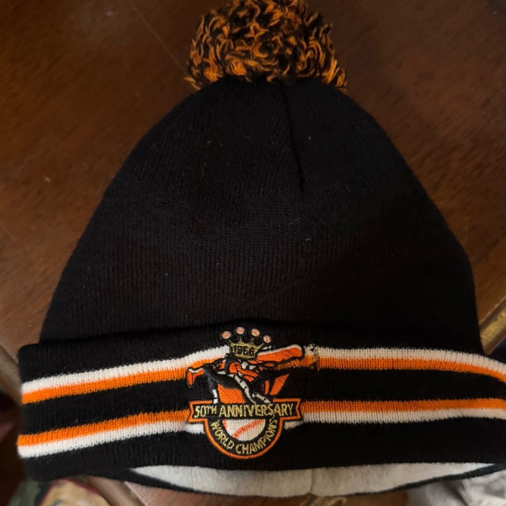 50th Anniversary Black and Orange Beanie